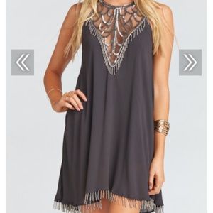 Show me your mumu Liza Dress ~ beadiful charcoal